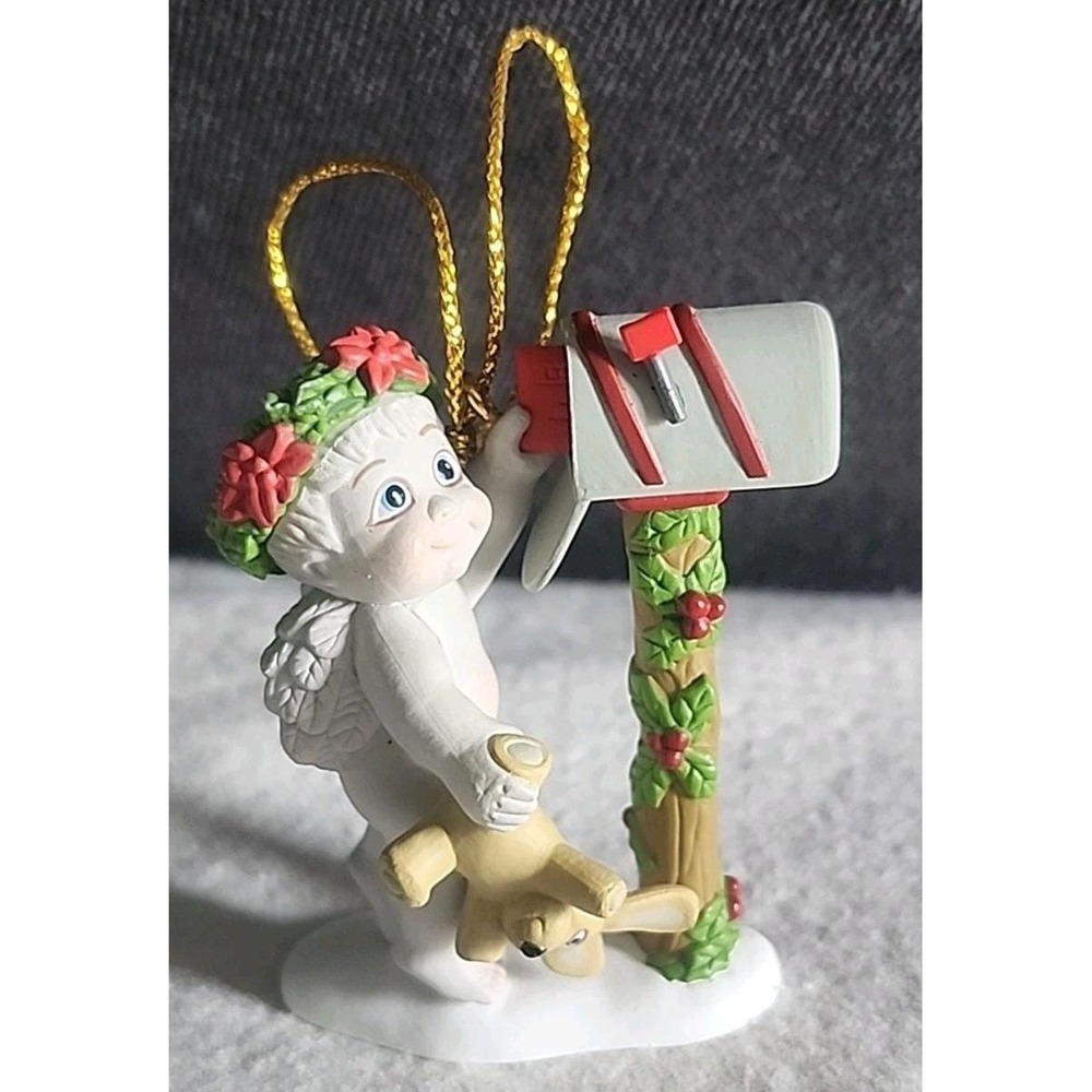 Christmas Ornament Dreamsicles Cherub With Bunny Ornament 1997 Vintage Mailbox